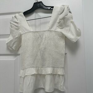 Lucy Paris Sleeveless Smocked Top- NWT Sz S
